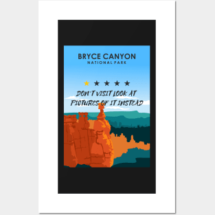 Bryce Canyon National Park Subpar National Park One Star Review Posters and Art